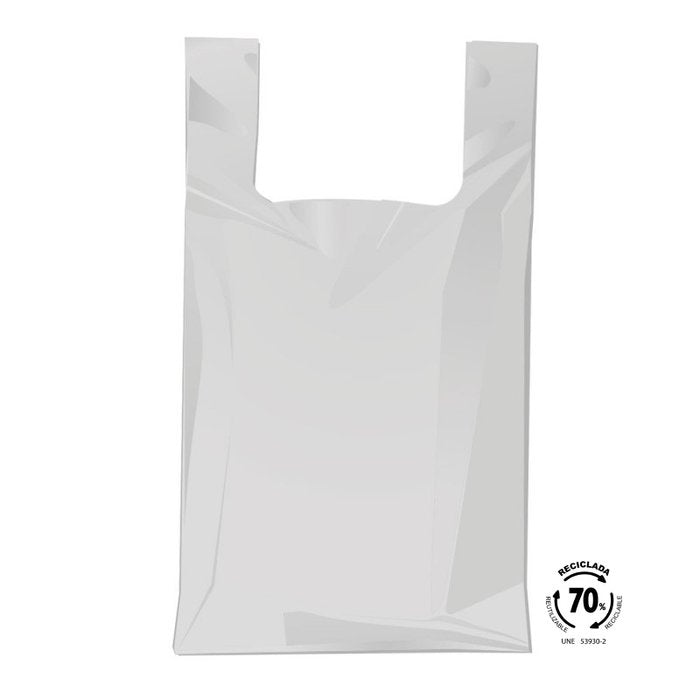 BOLSA CAMISETA 50X60 70% RECICLADO 1KG | BOLSAS RECICLADAS GRANAPLAST | 1 UNIDAD | 7427116392271