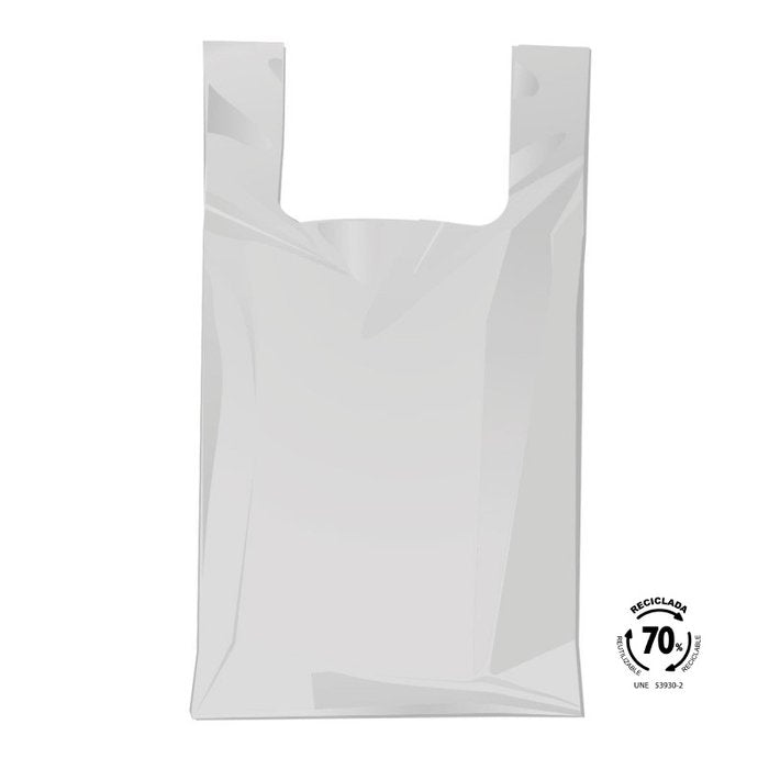 BOLSA CAMISETA 60X70 70% RECICLADO 1KG | BOLSAS RECICLADAS GRANAPLAST | 1 UNIDAD | 7427116392288 Imagen principal del producto