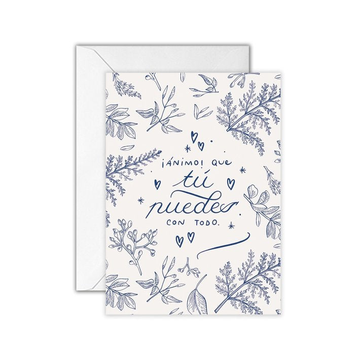 TARJETA ANIMO QUE TU PUEDES | THE GREAT MOUSTACHE | 1 UNIDAD | 7427136858344 Imagen principal del producto