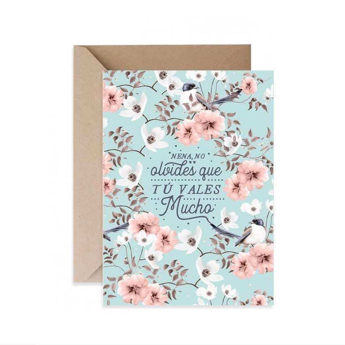 TARJETA NENA VALES MUCHO | THE GREAT MOUSTACHE | 1 UNIDAD | 7427246046327 Imagen principal del producto