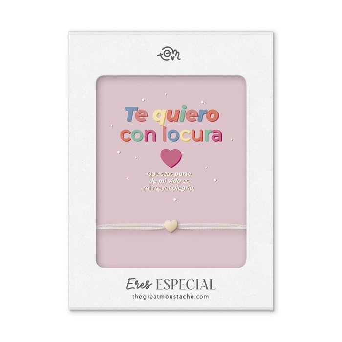 PULSERA ERES ESPECIAL - TE QUIERO CON LOCURA | THE GREAT MOUSTACHE | 1 UNIDAD | 7427246048468 Imagen principal del producto