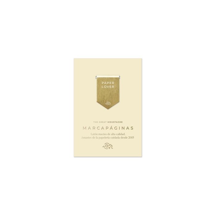 MARCAPAGINAS LATON MACIZO | 1 UNIDADES | (THE GREAT MOUSTACHE) Imagen principal del producto