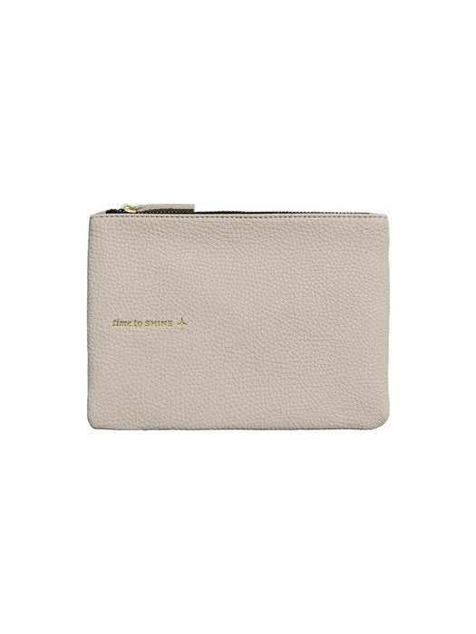 NECESER DE MANO CUERO VEGANO GREIGE IT´S TIME TO SHINE | THE GREAT MOUSTACHE