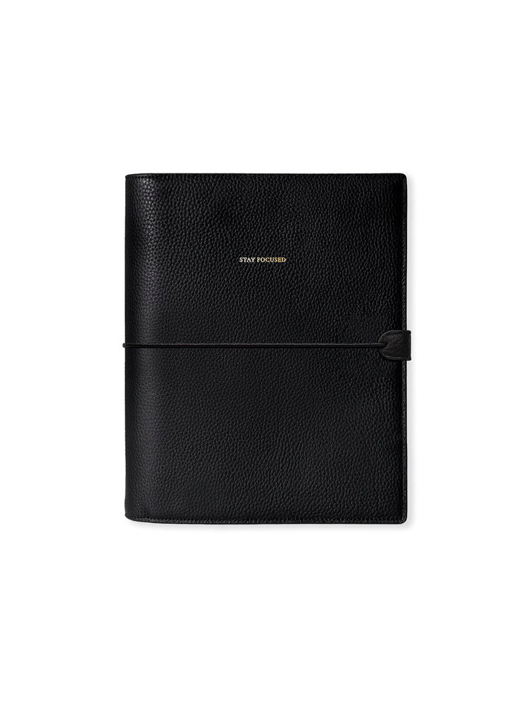 Funda de Cuero Vegano A5 Stay Focus Black Amber Marca The Great Moustache Imagen principal del producto