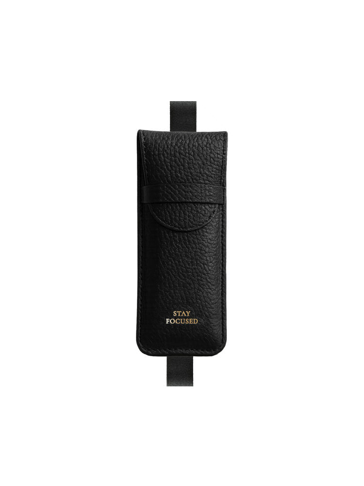 Estuche cuero vegano Stay Focus Black Amber The Great Moustache