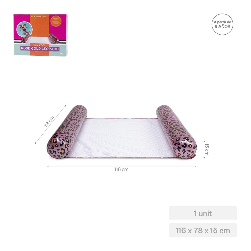 Hamaca Agua Rosa y Dorado Safari Chic HINCHABLES SARAO