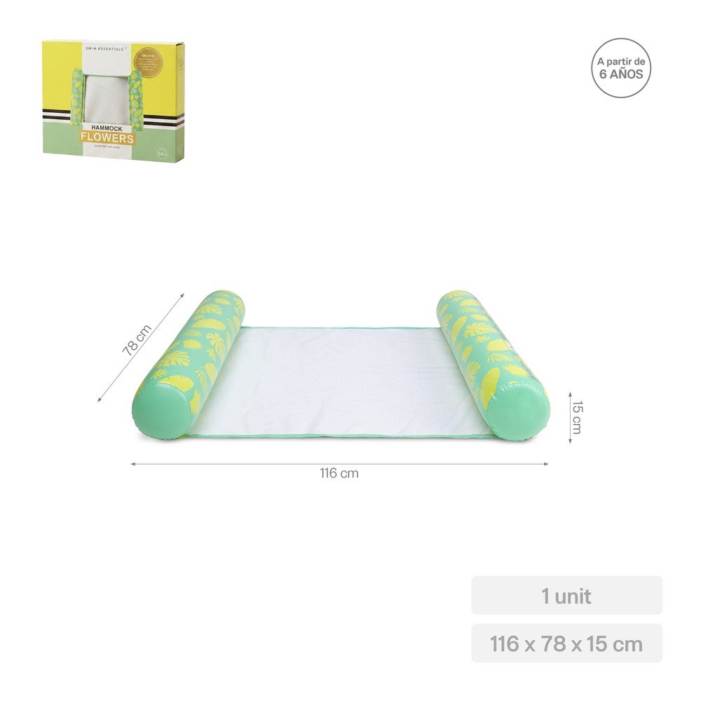 Hamaca Agua Verde Leafy Escape HINCHABLES SARAO Imagen principal del producto