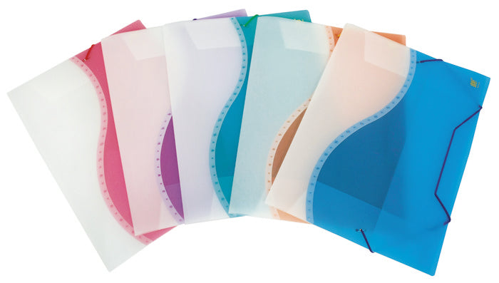 CARPETA GOMA SOLAPAS FOLIO PP BICOLOR | 6 UNIDADES | (YES) Imagen principal del producto