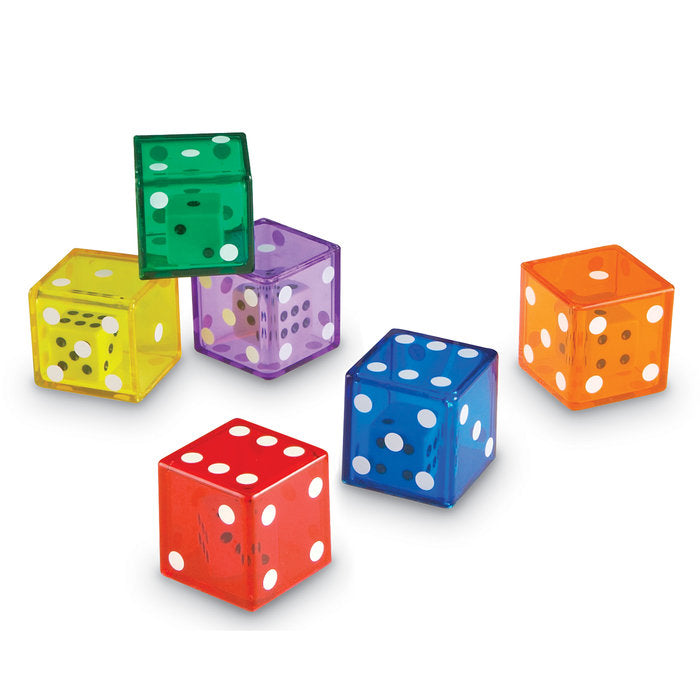 Dados Jumbo con Dado en el Interior set de 12 LEARNING RESOURCES