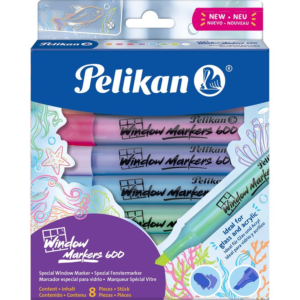 Estuche Rotulador Window Marker 600 Pelikan 8 Colores Surt Imagen principal del producto