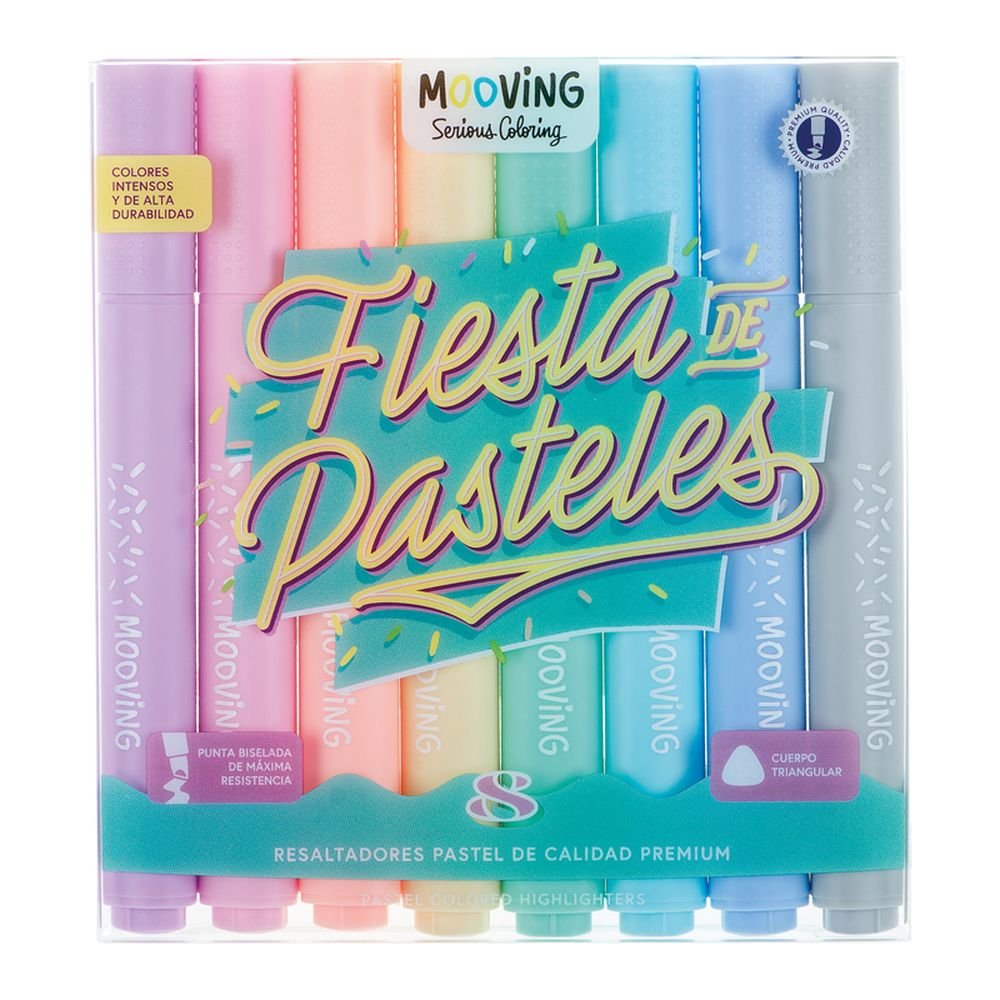 Set 8 Marcadores Pastel Surtidos MOOVING Paper Imagen principal del producto