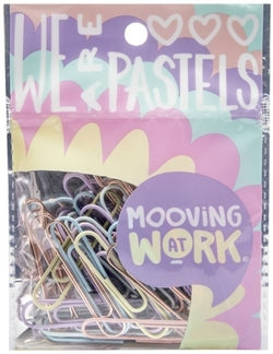 Clips pastel Mooving 50 mm Blister 25 unidades Imagen principal del producto
