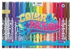 Marcadores de Colores Mooving con 20 unidades para dibujo y escritura Imagen principal del producto