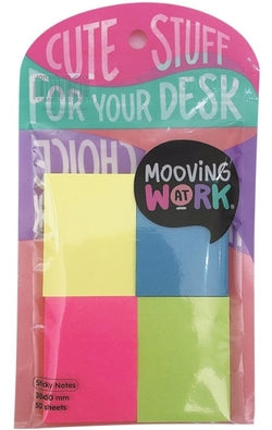 Notas Adhesivas 38x50 Mooving Surtidas para Organización y Manualidades