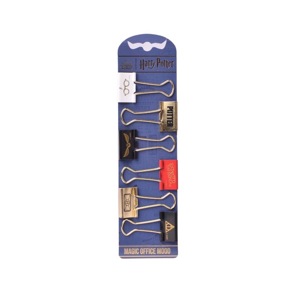 Clips Harry Potter 25mm - 5 pinzas metálicas
