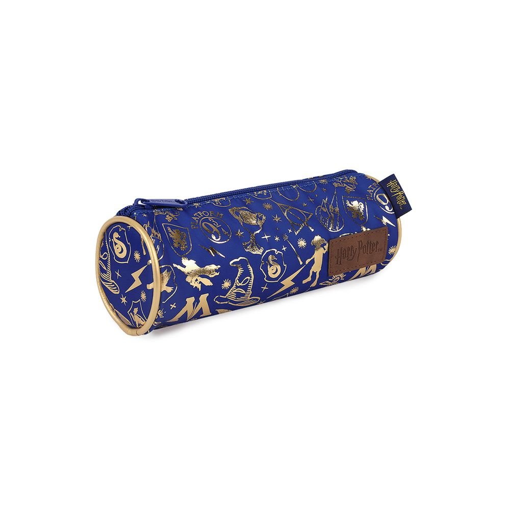 Portatodo tubo Harry Potter azul dorado MOOVING PAPER 23 cm