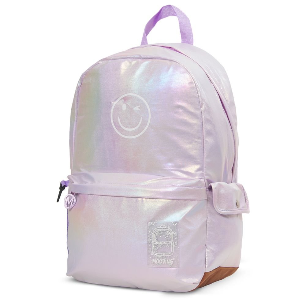 Mochila escolar iridiscente Smile Baires Mooving Paper