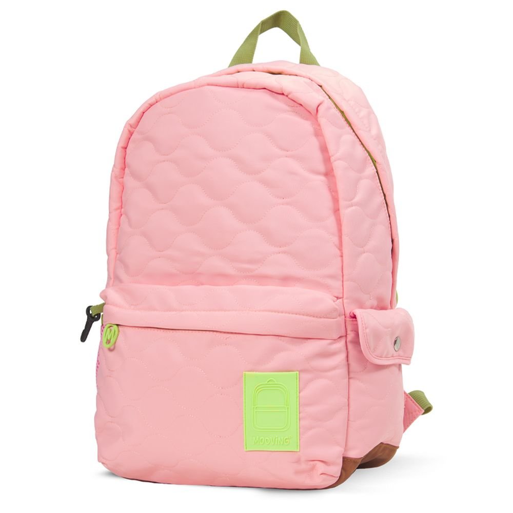 Mochila escolar rosa pastel Baires Mooving Paper 44x30 Imagen principal del producto