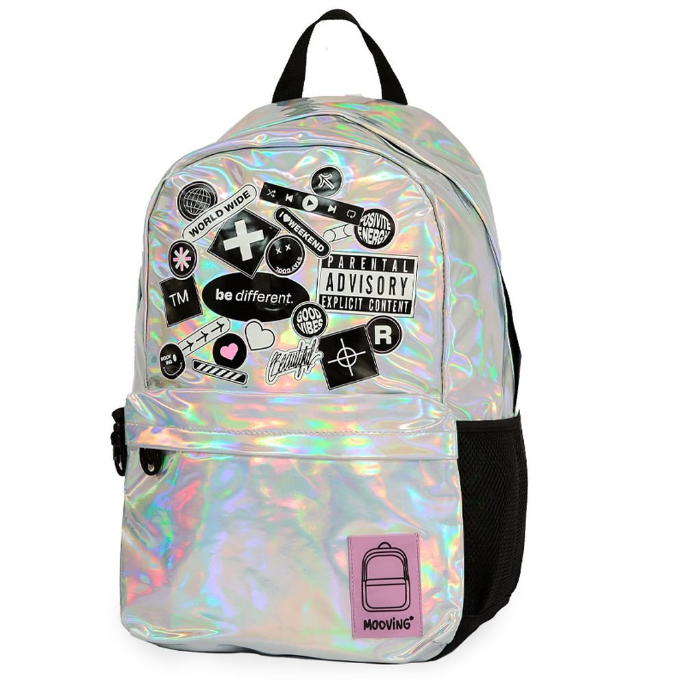 Mochila escolar Bolsillo Iridiscente Girl Power MOOVING PAPER EU S.L Imagen principal del producto