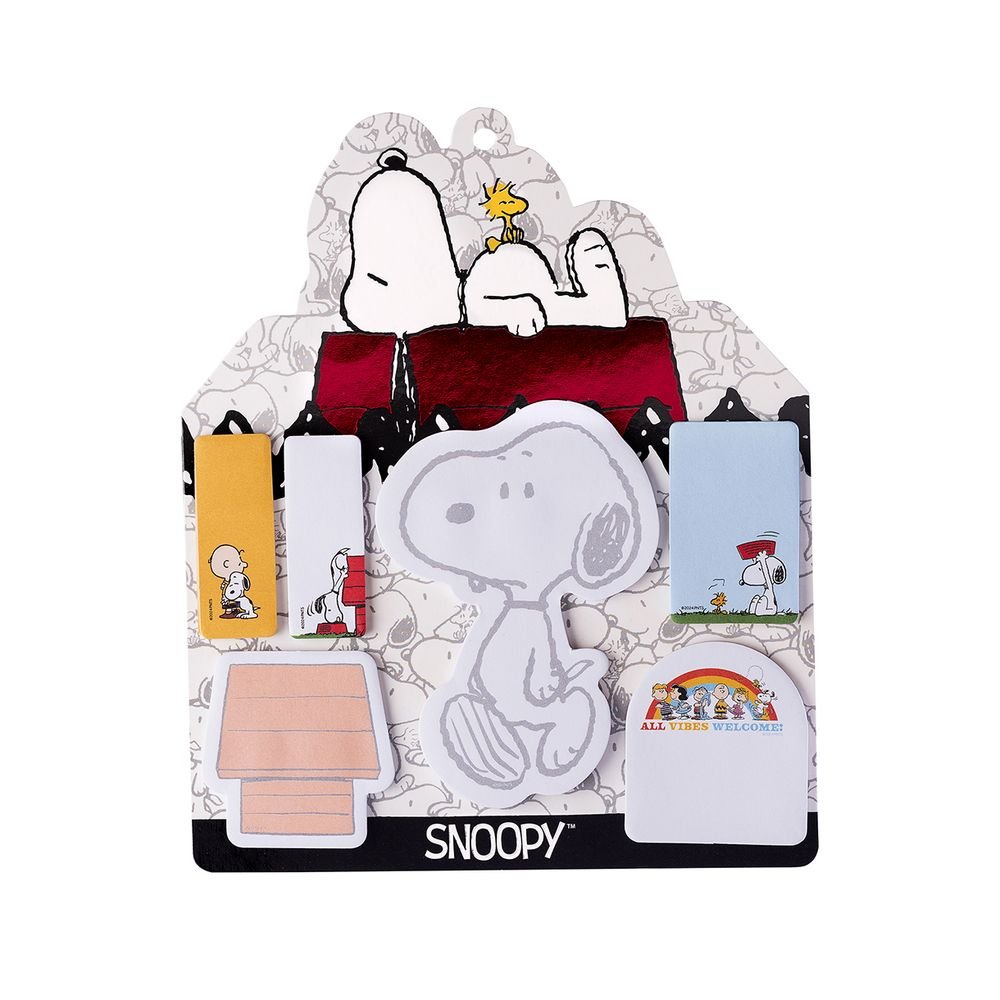 Set Notas Adhesivas Amigos de Snoopy Mooving Paper 50 hojas Imagen principal del producto