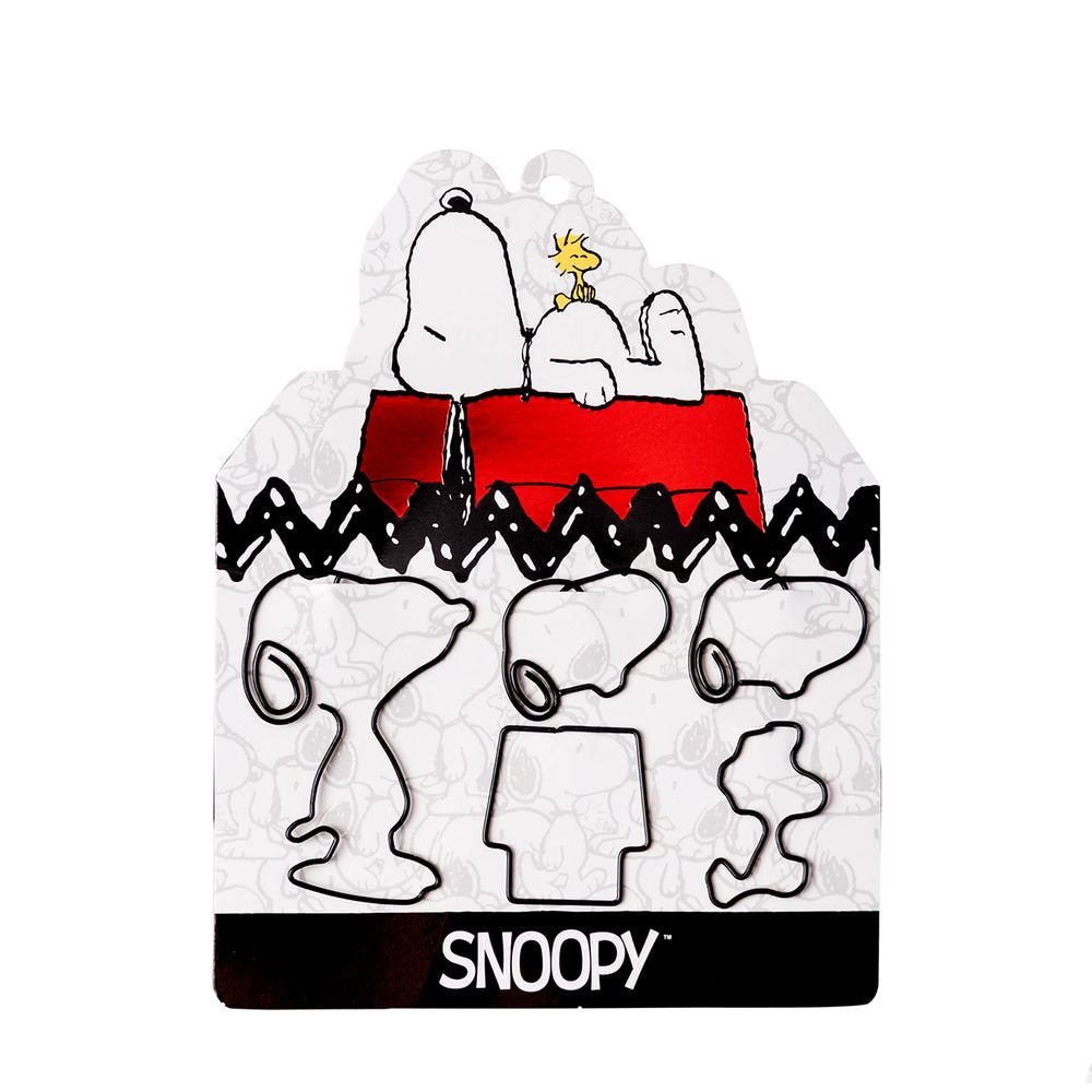 Set de 6 Clips Forma Snoopy Marca Mooving Paper Imagen principal del producto