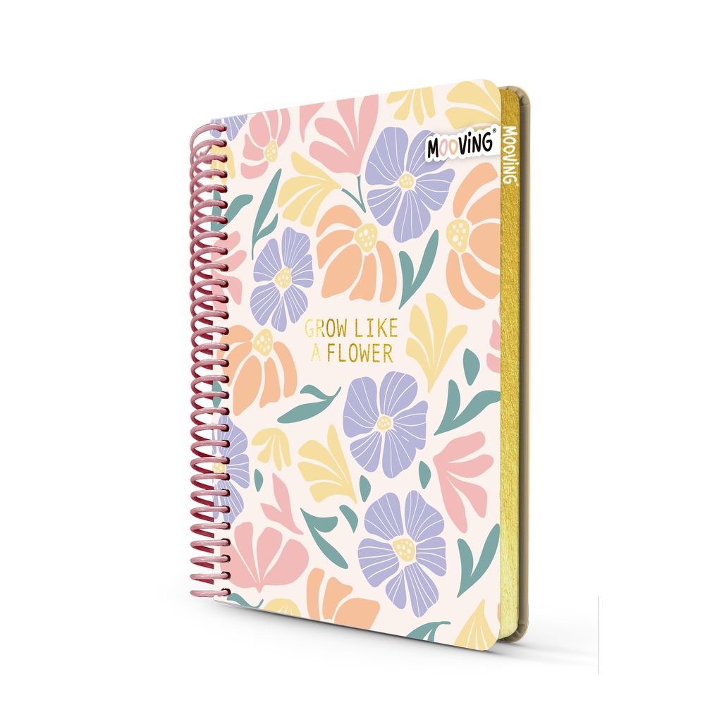 Cuaderno anillas A6 96h rayado Mooving Paper
