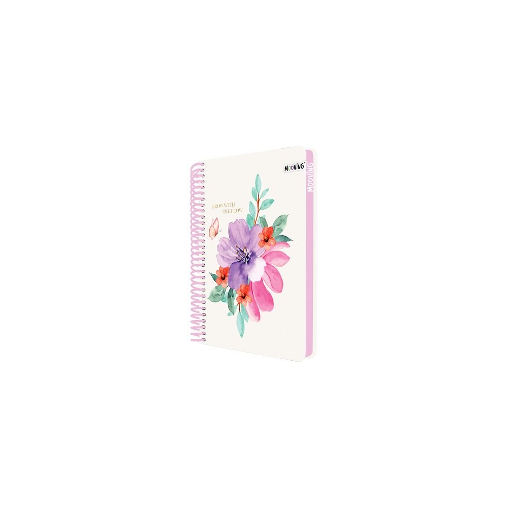 Cuaderno anillas A6 96h rayado Mooving Paper