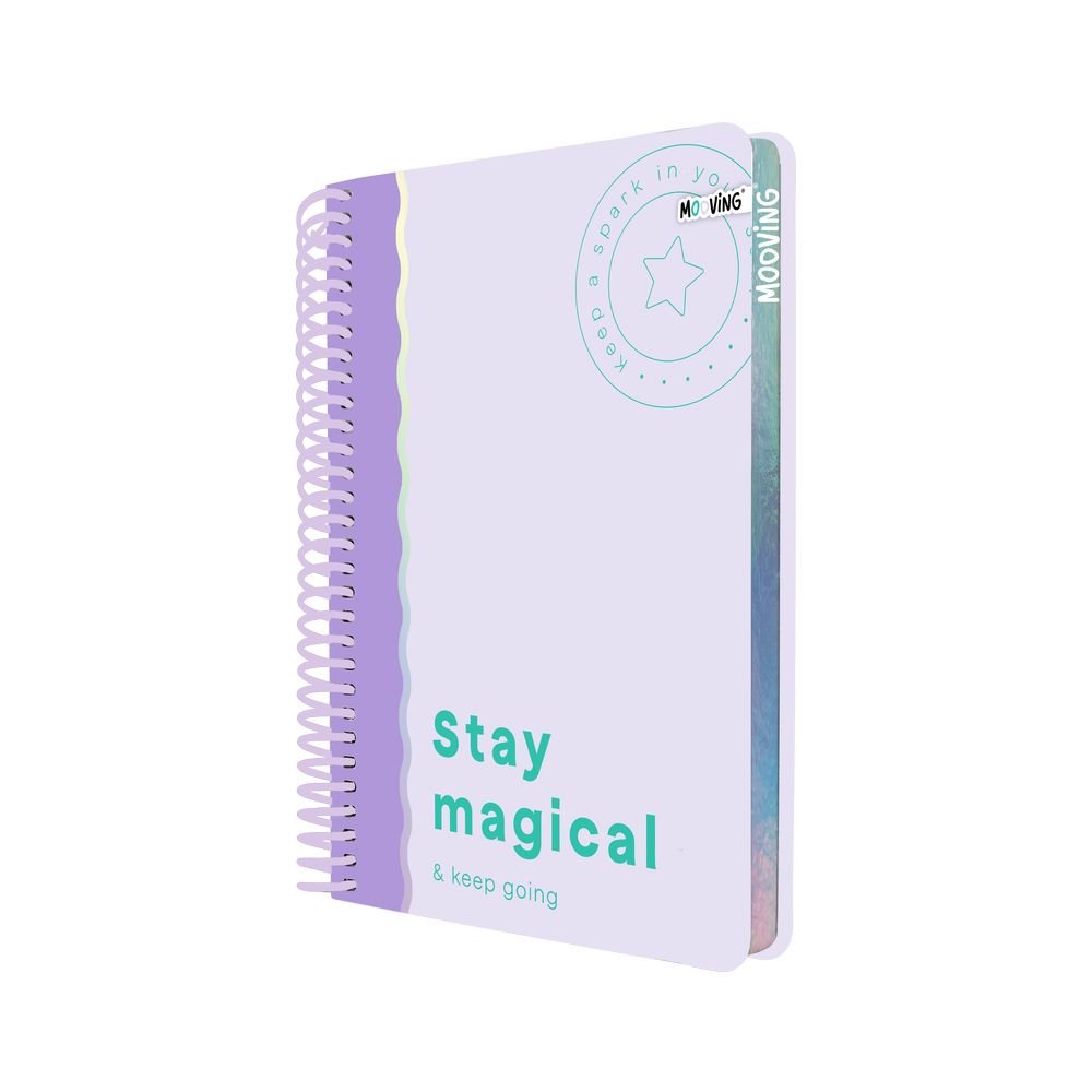 Cuaderno Anillas A4 96H Cuadros 80 g Pastel Surt. Mooving Paper Imagen principal del producto