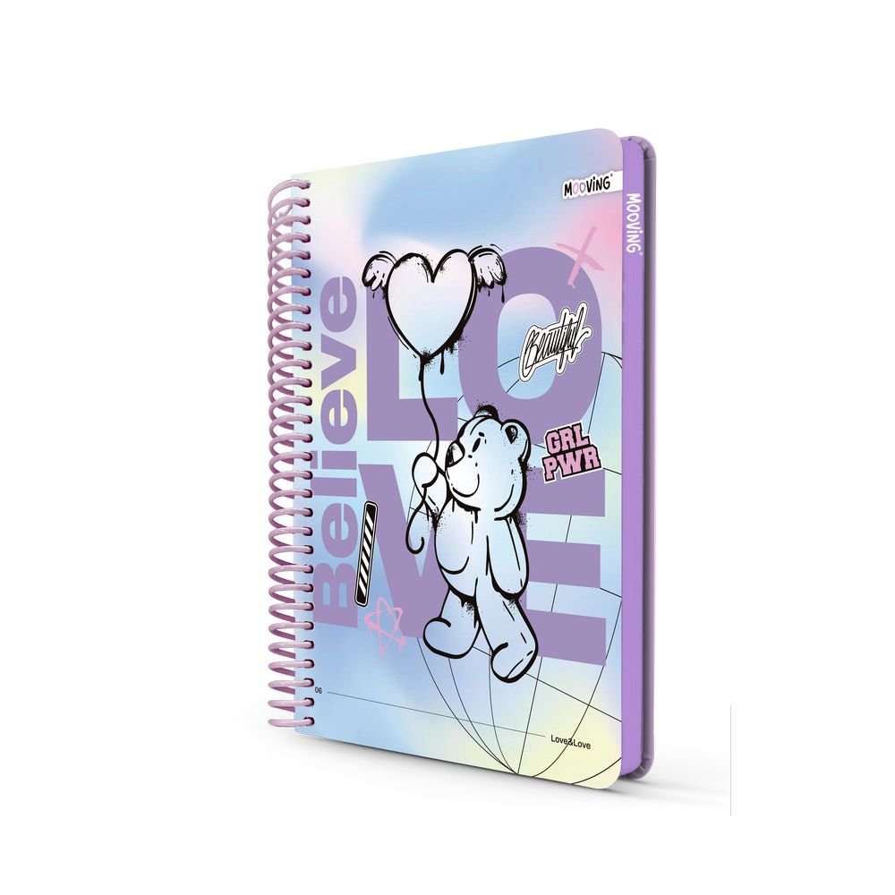 Cuaderno anillas A4 96h cuadros Mooving Paper