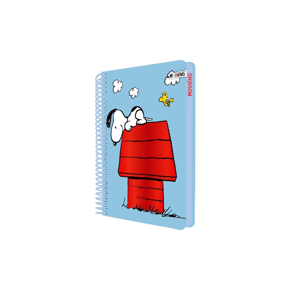 Cuaderno Anillas A5 Snoopy 96H Cuadro Color Mooving Paper Imagen principal del producto