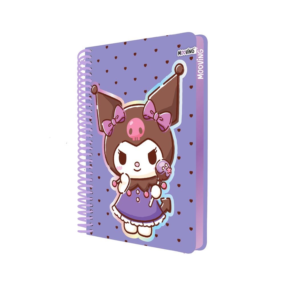 Cuaderno Anillas A4 T/d 96H Cuadro Canto Color Kuromi Surt Marca Mooving Paper Imagen principal del producto
