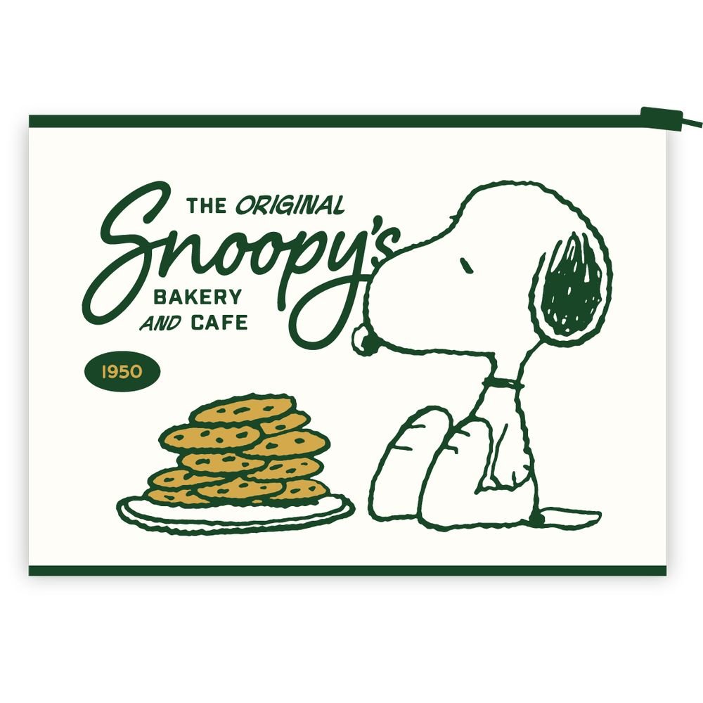 Sobre portadocumentos A4 con cierre zip Snoopy, pack 10 unidades