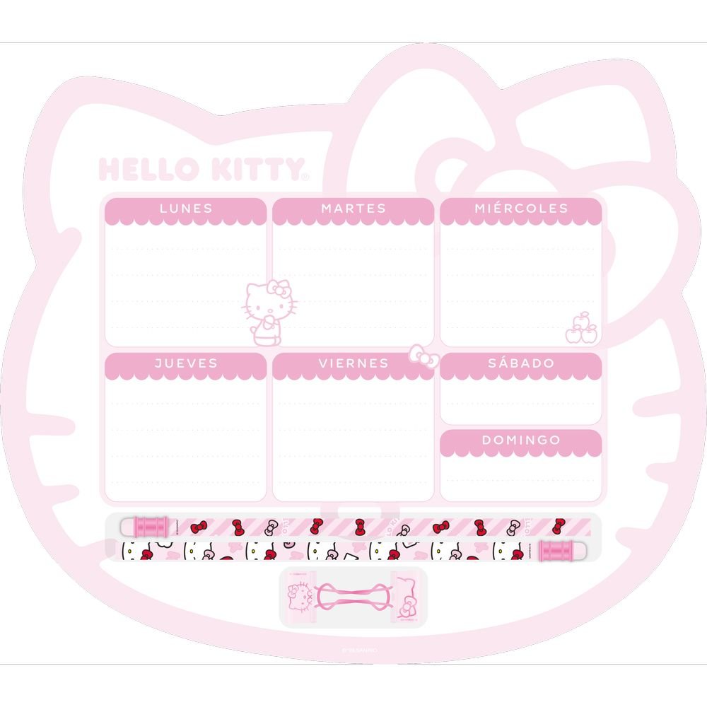 Organizador planner semanal Hello Kitty