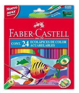 Estuche 24 Lapices Acuarelables + Pincel Faber-castell Imagen principal del producto