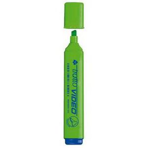 Marcador Tratto Video Verde | Fila | Pack 12 Unidades