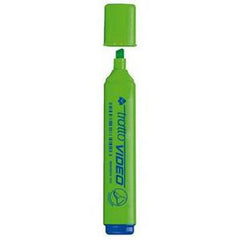 Marcador Tratto Video Verde | Fila | Pack 12 Unidades