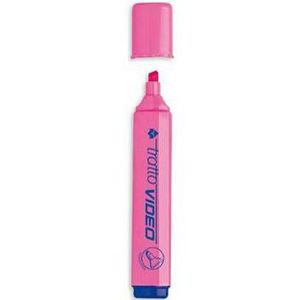 Marcador Tratto Video Rosa | Fila | Pack 12 Unidades