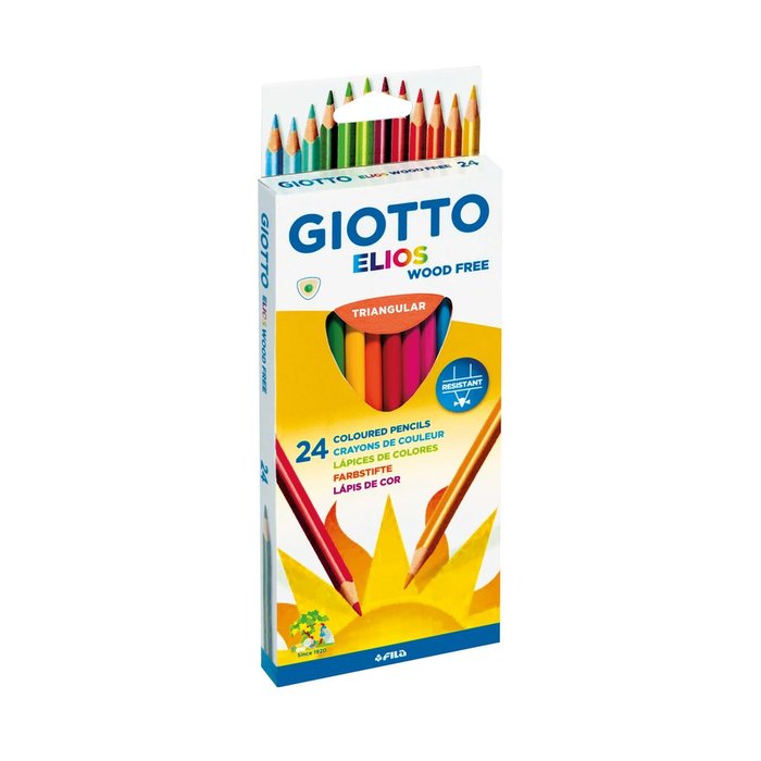 LAPIZ DE COLOR GIOTTO ELIOS TRIANGULAR LIBRE DE MADERA ESTU | 1 UNIDADES | (GIOTTO) Imagen principal del producto