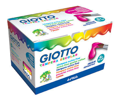TEMPERA ESCOLAR GIOTTO 25ML MAGENTA | 6 UNIDADES | (GIOTTO)