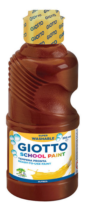 TEMPERA LIQUIDA 250ML GIOTTO MARRON LAVABLE | 1 UNIDADES | (FILA)