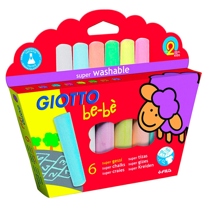 Super Tizas Giotto Bebe Estuche 6 Colores Surtidos Imagen principal del producto