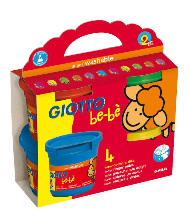 Pintura Dedos Giotto Bebe 150 g 4 Colores Surtidos