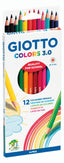 LAPIZ GIOTTO COLORS 3,0 12 COLORES SURTIDOS | 1 UNIDADES | (FILA)
