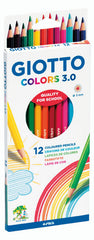 LAPIZ GIOTTO COLORS 3,0 12 COLORES SURTIDOS | 1 UNIDADES | (FILA)