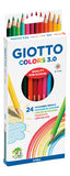 LAPIZ GIOTTO COLORS 3,0 24 COLORES SURTIDOS | 1 UNIDADES | (FILA)
