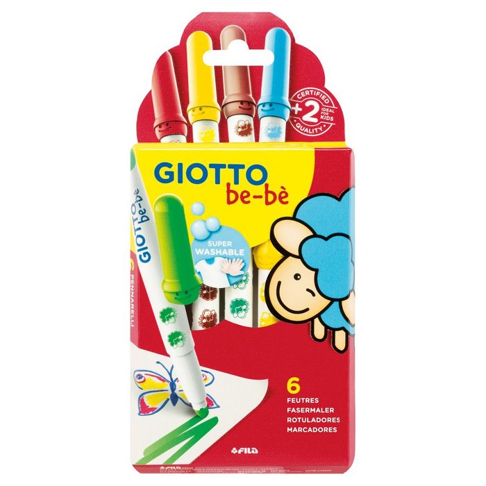 Rotuladores Giotto Bebe Estuche 6 Ud | Giotto Bebe | Pack 1 Unidades Imagen principal del producto