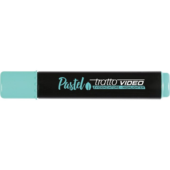 Marcadores fluorescentes verde menta Tratto Video Pack 12 DAS