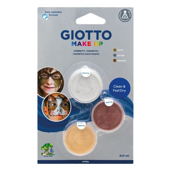 MAQUILLAJE GIOTTO MAKE UP COLORES METALIZADOS BLISTER 3 UDS | 1 UNIDADES | (GIOTTO)