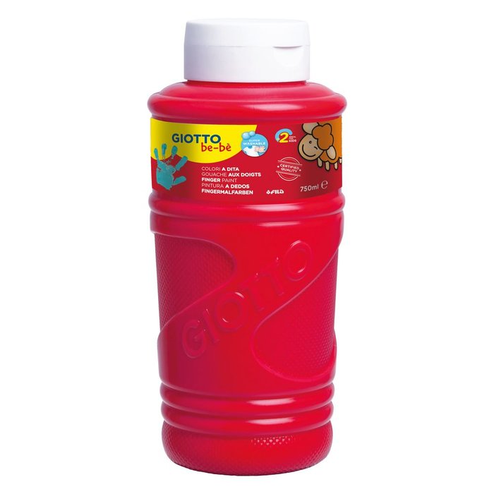 Pintura Dedos Giotto Bebe Rojo 750 ml Imagen principal del producto