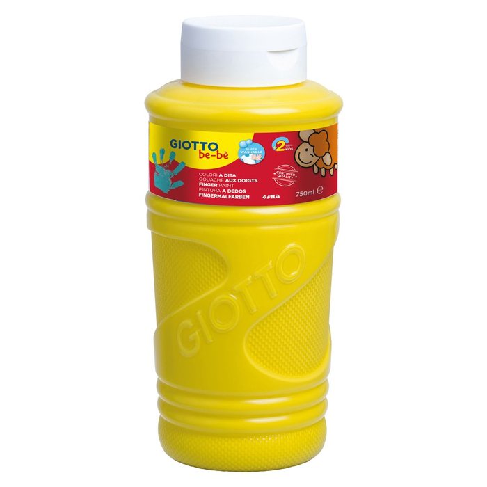Pintura de dedos Giotto Bebé 750 ml amarillo primario